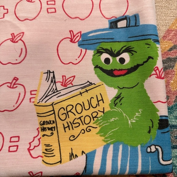 Vintage Sesame Street Red and Blue Duvet Cover Whimsical Design - Picture 4 of 12